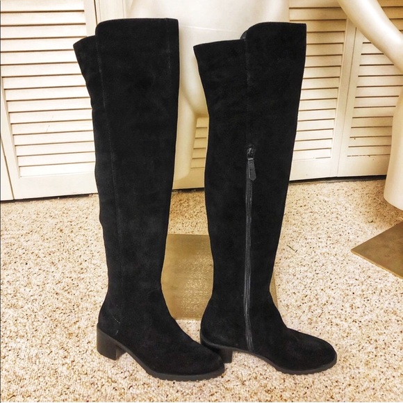 Black Suede Boots - Picture 2 of 6